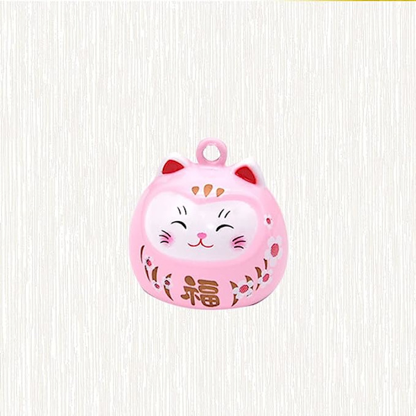 2kpl Lucky Cat Little Lucky Cat kauluskellot Japanilainen kellariipus Lucky Cat kahdella kellolla Bell Lucky Cat