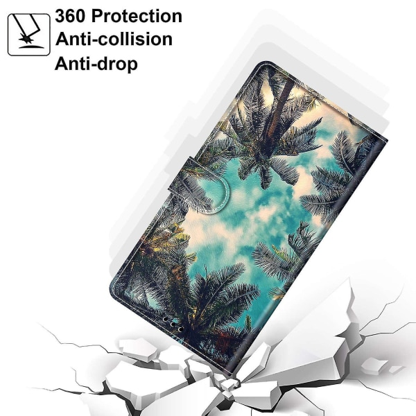 Case för Samsung Galaxy A53 5g Cover Flip Pattern Korthållare Magnetisk kompatibel med Samsung Galaxy A53 5g - Coconut Tree