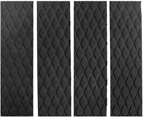 Surfbräda Traction Pad Set 4 delar Halkfri Diamantgrepp Vattentät EVA Däck (Gul)