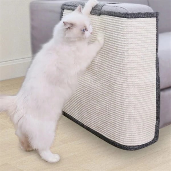 Premium møbelbeskytter Sisal Cat Scratcher Board Sofabeskytter Ridse Firkantet Pad Pet Legetøj Right Hand