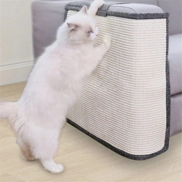 Premium möbelskydd Sisal Cat Scratcher Board Soffskydd Repa Square Pad Pet Toy Left Hand