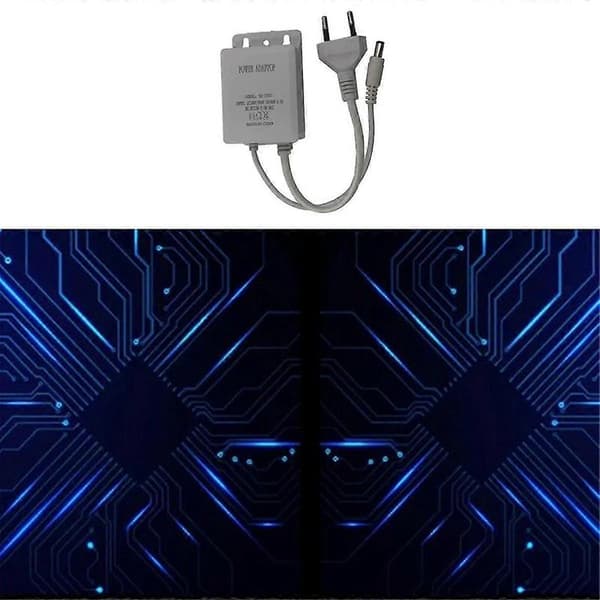 12V 2A Strømadapter Vanntett Strømkamera Regntett Strømadapter Lysstripe med EU-plugg B