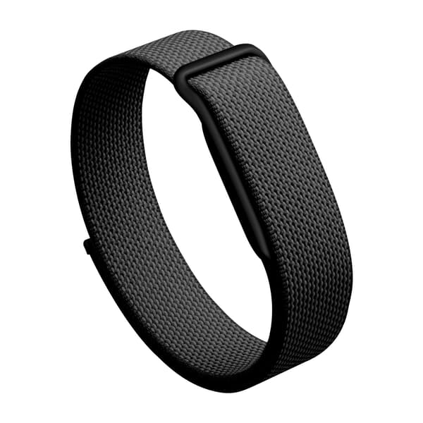 Loop urrem kompatibel med Google Fitbit Air nylon urrem og Google Fitbit Air velcro urrem obsidian Compatible with Google Fitbit Air