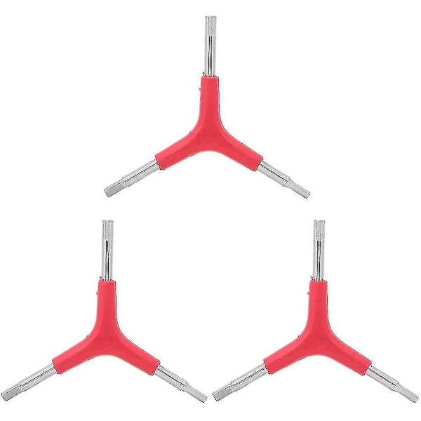 Kolmioavain, 3 kpl Y-muotoinen polkupyörän hiiliteräs ulkoinen kuusiokanta Kolmioavain Pyörän monitoimiavaimen yhdistelmä Rep