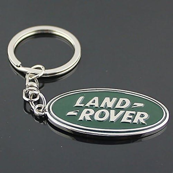 SZTXJ Bilnyckelring med logotyp - 3D Krom Metalllegering Bilnyckelring - LAND ROVER