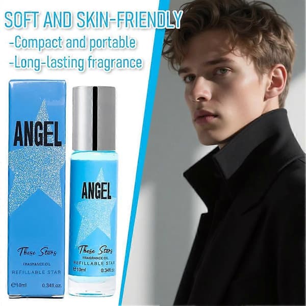 Angel Eau De Parfum Parfymolja för par, roll-on, delikat och subtil present AA blue
