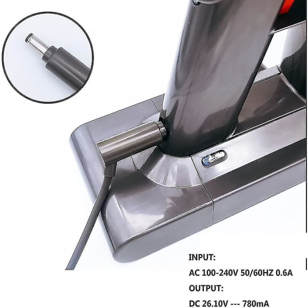 Oplader Til Dyson V6 V7 V8 Dc58 Dc59 Dc61 Dc62 Sv03 Sv04 Sv05 Sv06 Sv07, Ac Støvsuger Adaptere Til Dyson 205720-02 Til Dyson Vacuum Clea