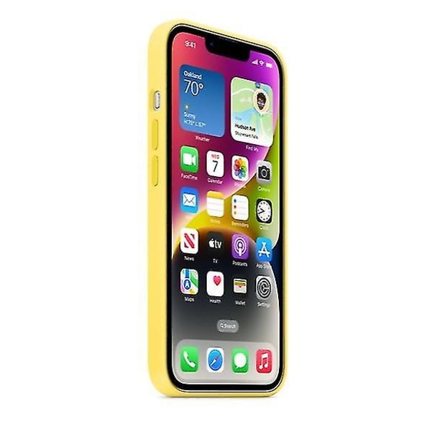 Phone case , joka on yhteensopiva iPhone 14:n kanssa Canary Yellow