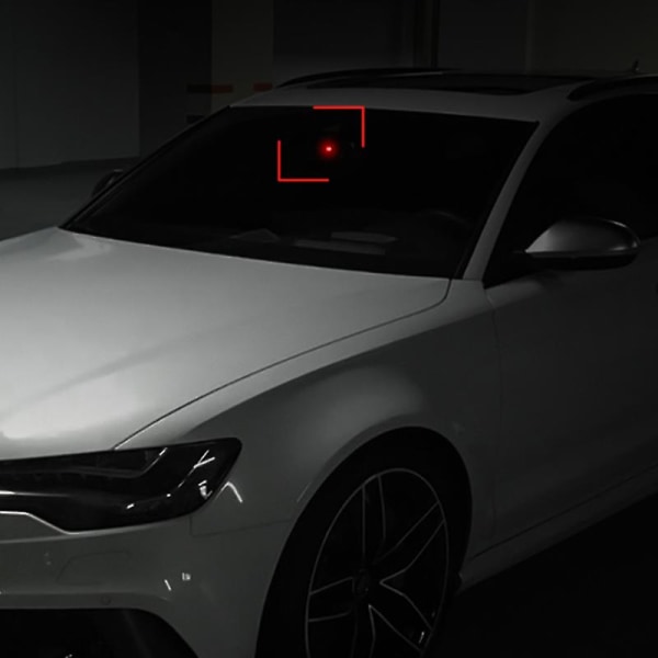 Solcelledrevet bil falsk sikkerhetslys Simulert dummy alarm trådløs advarsel Anti-tyveri Forsiktig Led-lampe Blinkende Imitasjon| | A-02