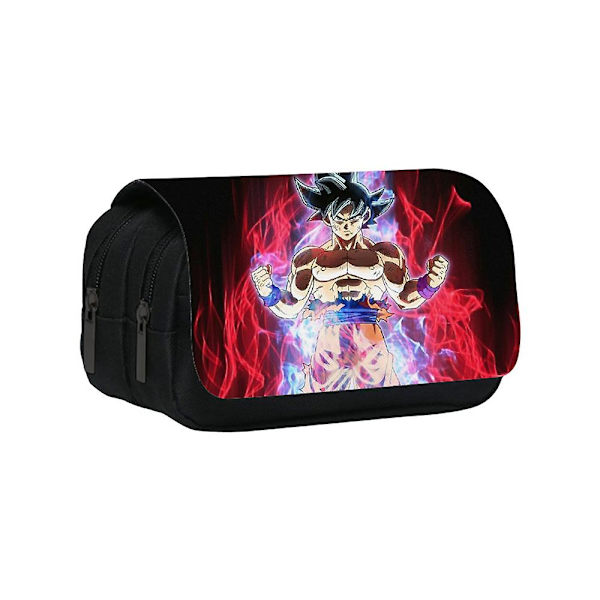 Dragon Ball Print Case Dubbel dragkedja Pennpåse Pennväska Brevpapper Organizer för barn presenter C