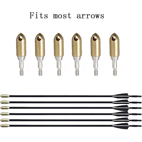 Whistling Broadhead Point Pilhoder F Skru inn tips Points Tips Kobberpilspisser For bueskyting Bue Målskyting Øver-yvan