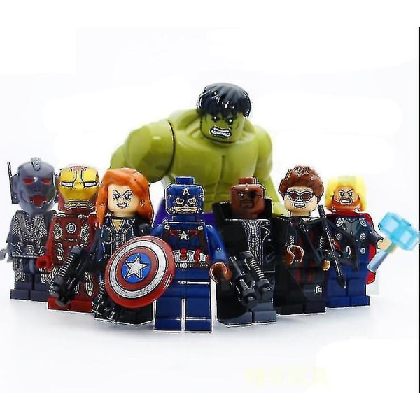 8st Avengers Superheroes Mini byggklossar Leksaker Julklapp A