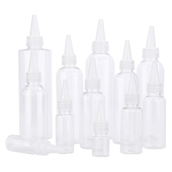 5/10/20/30/50/60/80/100/120/150/200/250 ml plastikkpresse dråpeflasker Klar skarp munn 120ml