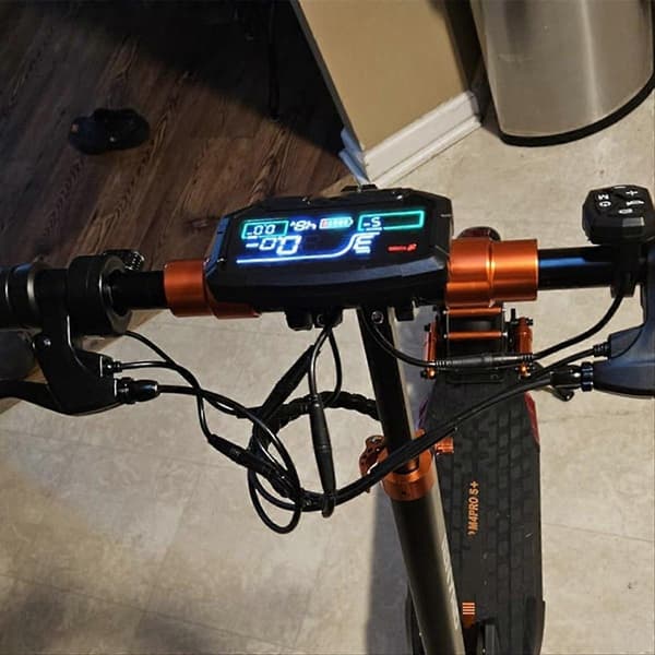 Elektrisk løbehjul Display Tilbehør til M4Pro S+ E-Scooter 48V Meter Instrument Reservedele Svart
