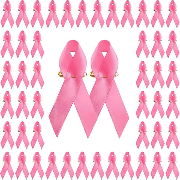 100 nåleforklippede bånd - til brystkræftbevidsthed Pink