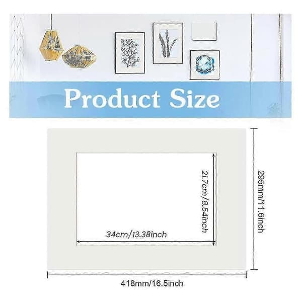A3 Monteringsrammer 10 Stk. Bildemonteringsrammer Hvite Bildemonteringsrammer For Bildeplakater Display -- ting