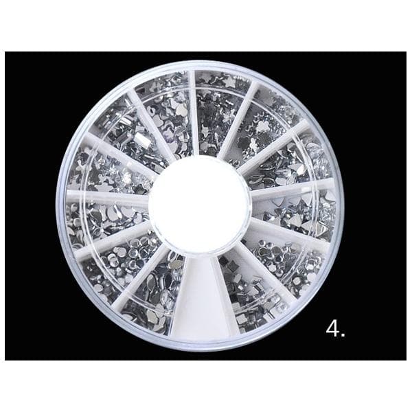Rhinestone hjul MultiC MultiColor 3. Rhinestone silver 1,5mm