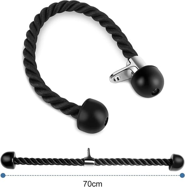 70 cm Triceps Reb, Trænings Pull Down Reb, Nylon Triceps Reb Triceps Biceps Gave