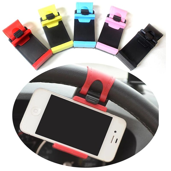 Universal Car Rat Mobiltelefon Holder Mount Spænde Socket Holder Cykel Clip Navigation Gps Xiaomi Redmi 6x Mi6 Stande| | Yellow