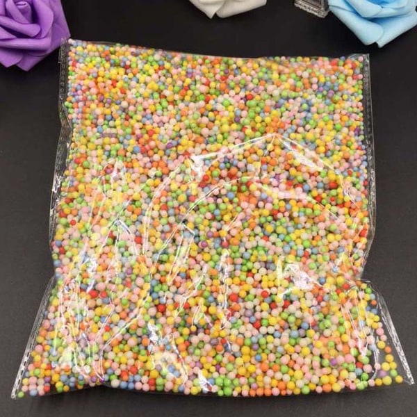 Färgglada frigolitbollar Miniskumbollar Dekorativa bollar DIY Craft Supplies MR Multicolor 1*1*1cm