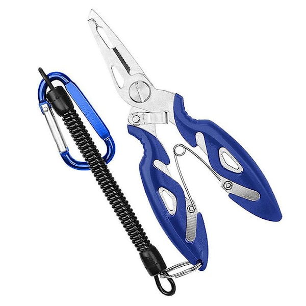 Fisketangsaks Ny multifunksjonsfiskeverktøy Tilbehør Line Lure Cutter A3 Blue Set