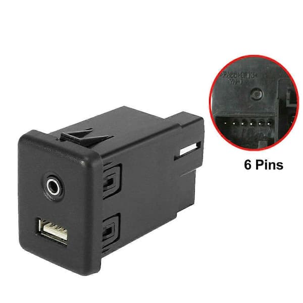 For en Audio Auxiliary AUX Jack USB Ladeport Modul Socket 13599456