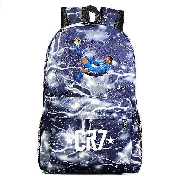 Cr7-reppu - 18 tuuman kannettava tietokone, USB-lataus, vedenpitävä, suuri kapasiteetti, bisnesreppu, koululaukku, matkustajien teini-ikäisten Mochila 6