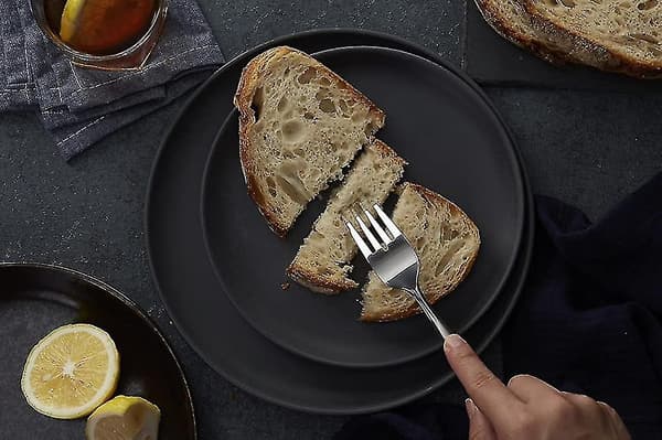 2023-middagsgafler sæt med 6, 18/10 rustfrit stål, 20,7 cm (sølv) gave