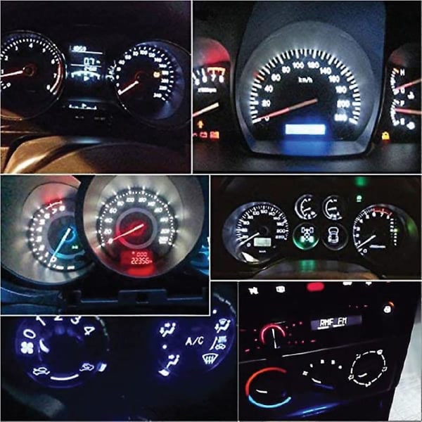 10 Stk T5 B8.5d 5050 1 Led 12v Auto Instrument Lys Bil Senter Konsol Shifter Lampe A/c Paneler Lampe Auto Interiør Tilbehør|dekorativ Lampe| Green
