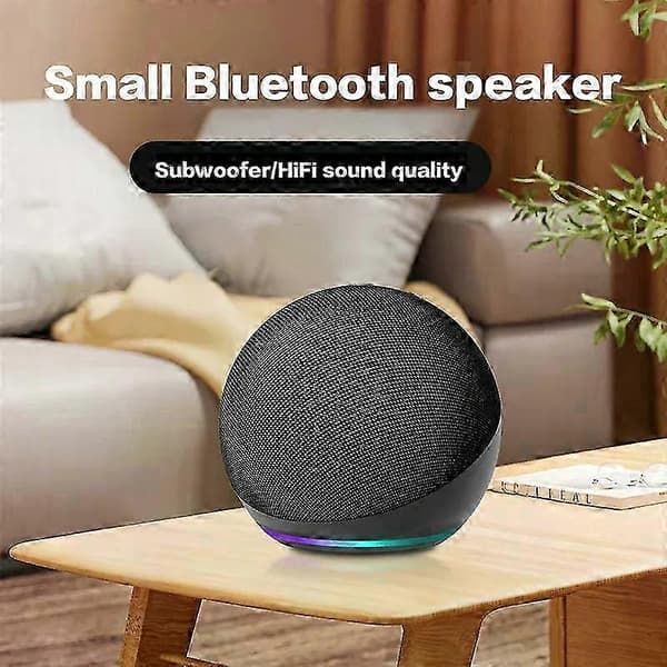 Liten Bluetooth-högtalare Echo Dot 5:e Utomhus Trådlös Bluetooth Generation Mini RGB Högtalare Hem Subwoofer 25-26s Red