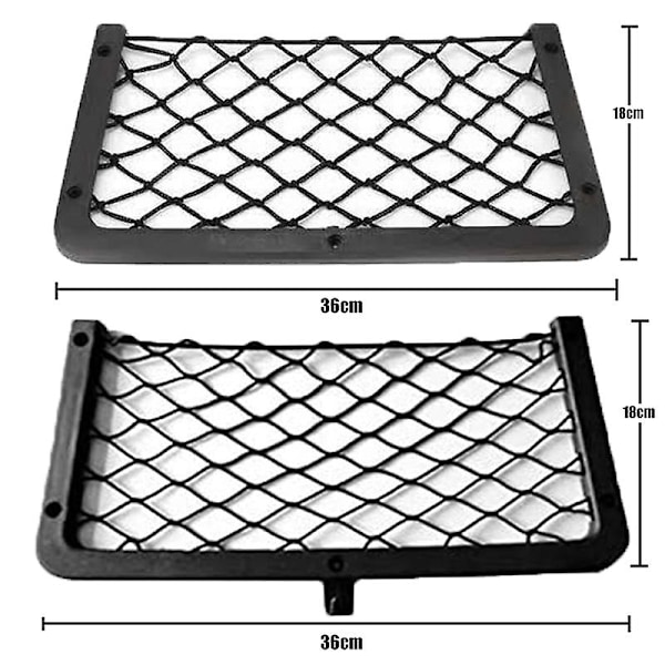 Bil Elastisk String Opbevaring Net Lomme Organizer Cargo Mesh Net Sæde Ryg Organizer Bil Caravan Båd Camping Auto Tilbehør| | 1
