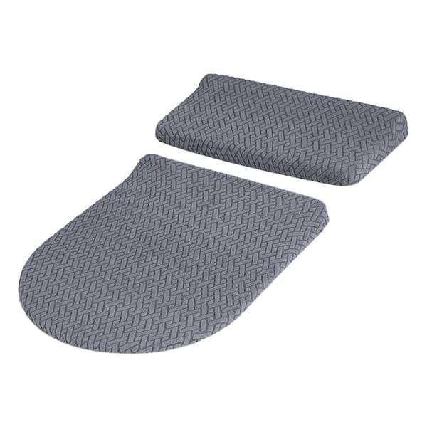 Toalettlocksskydd och toalettcisternlocksskydd, stretchskydd, ersättningstillbehör Dark Gray
