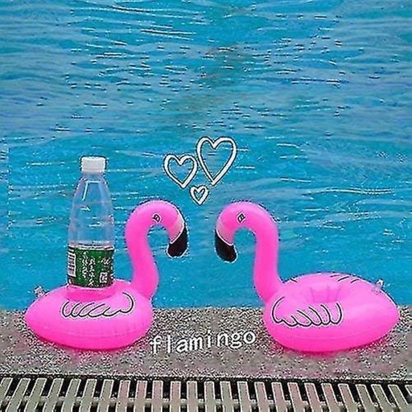 Puhallettava kelluva Flamingo-juomateline 12 pakkaus