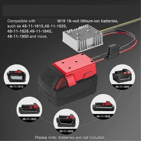 18V til 12V Step Down Konverter til Milwaukee M18 til Milwaukee SZRH 0,5 5