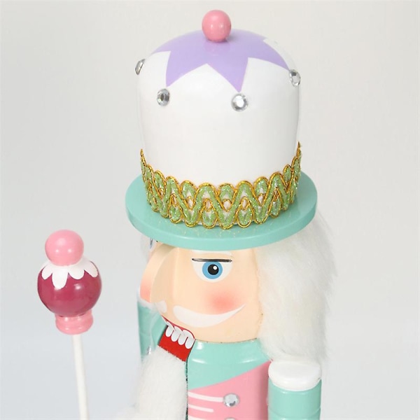 Candy Series 38cm Puinen Pähkinänsärkijä Sotilas Pöytä Askartelu Koristeet Pähkinänsärkijä Pink