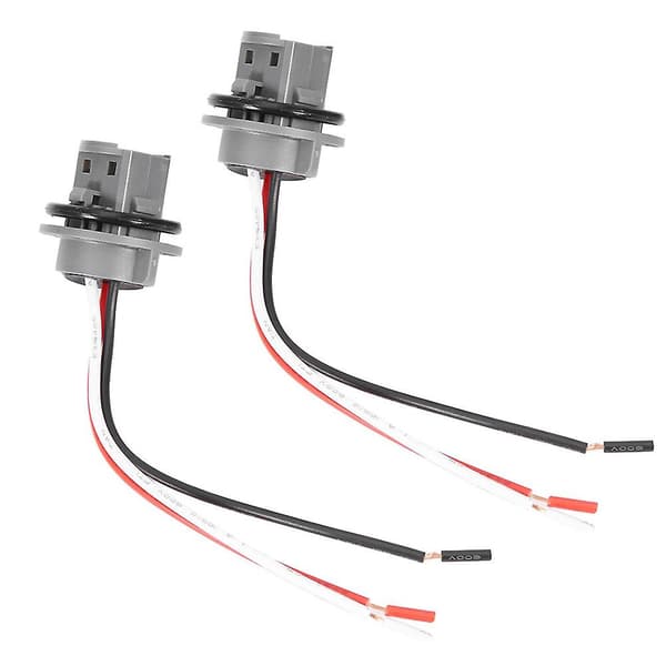 2 stk. T20 Stik 7443 Bilpæreholder Stikadapter LED Bremselysforbinder
