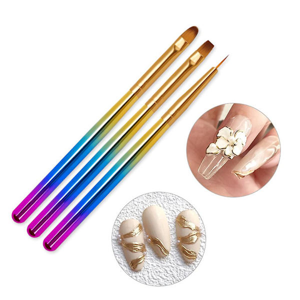 Kynsienmaalaussiveltimet Gradient Color Manikyyrityökalu Tee itse kynsitarvikkeet