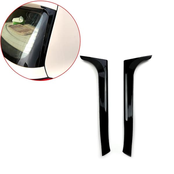Bakruta Sidospoiler för Golf 6 Golf Mk6 Blank Svart