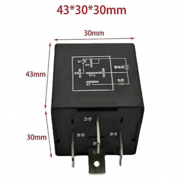 SPDT-viiverele autokäyttöön - helppo asennus 12V-24V DC-lisävaruste 6 seconds