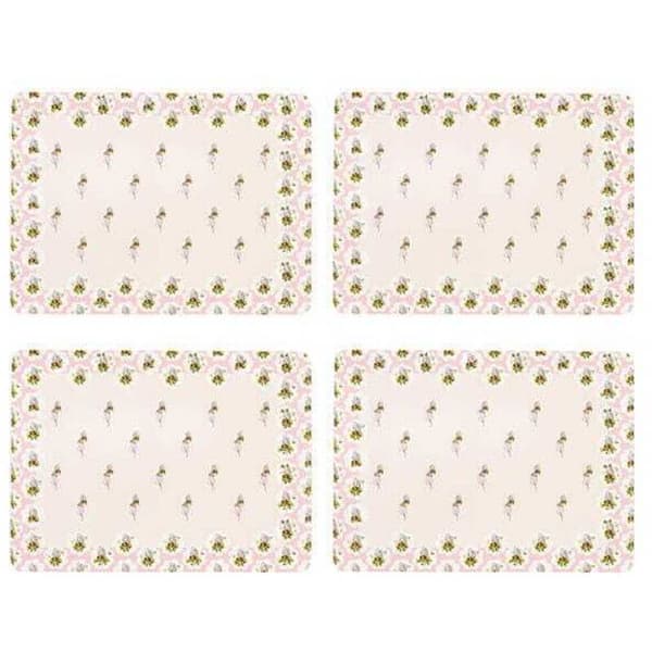 Cath Kidston Provence Bee Set med 4 korkunderlägg White