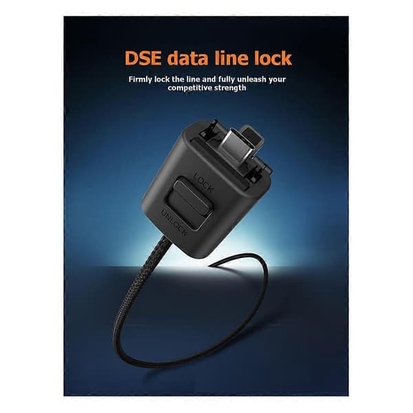 Reparationsdele Stik Hus Lås USB-kablet til PS5 Edge Controller Gamepad Tilbehør Svart