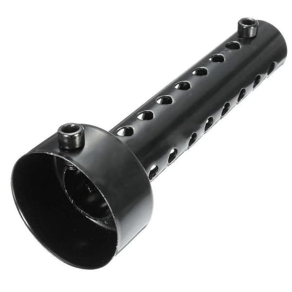 2x Universal Motorcykel Udstødningsrør Lyddæmper Db Killer Silencer 48mm Sort
