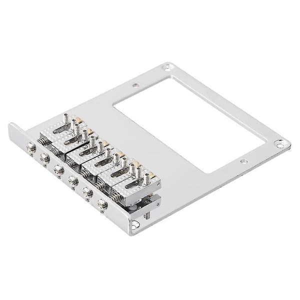 6 rullsadel 6-strängad Humbucker gitarrstall för Tele-gitarr (krom)