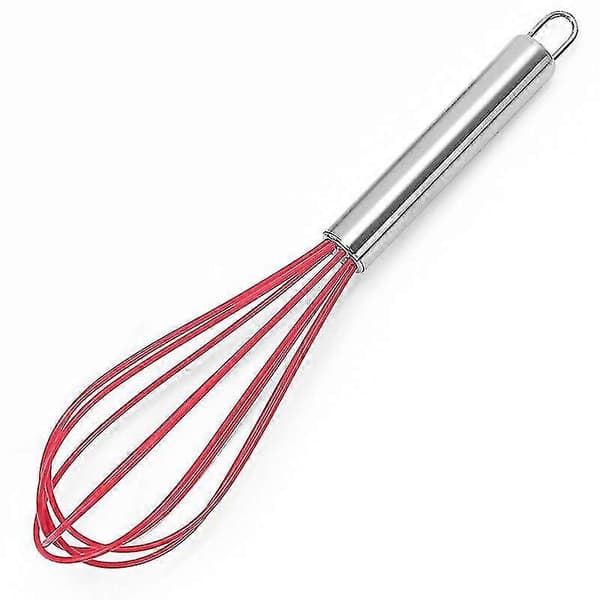 Premium piskeris i rustfrit stål med non-stick silikonebelægning - sort