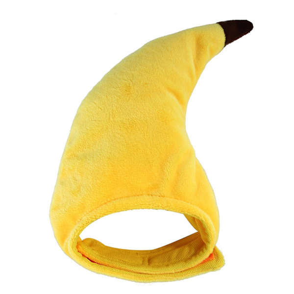 Pet Cap Fastener Tape Dress-up Blød Pet Katte Hunde Banan Beanie Cap Til Festival