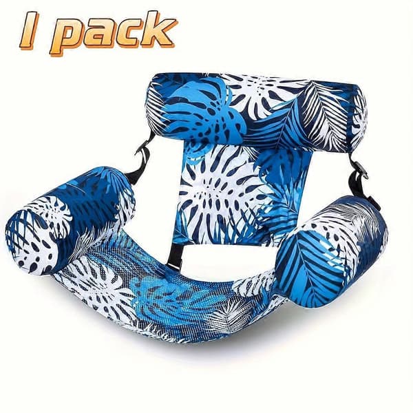 1/2 pakke blad-design flydende liggestol, oppustelig poolstol til voksne, bærbar sommerflyder til strand-, sø- og poolfester