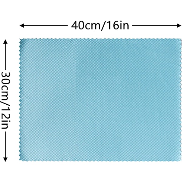 10 stk mikrofiberklude, 30*40 cm, genanvendelige mikrofiberklude til briller, glas, biler
