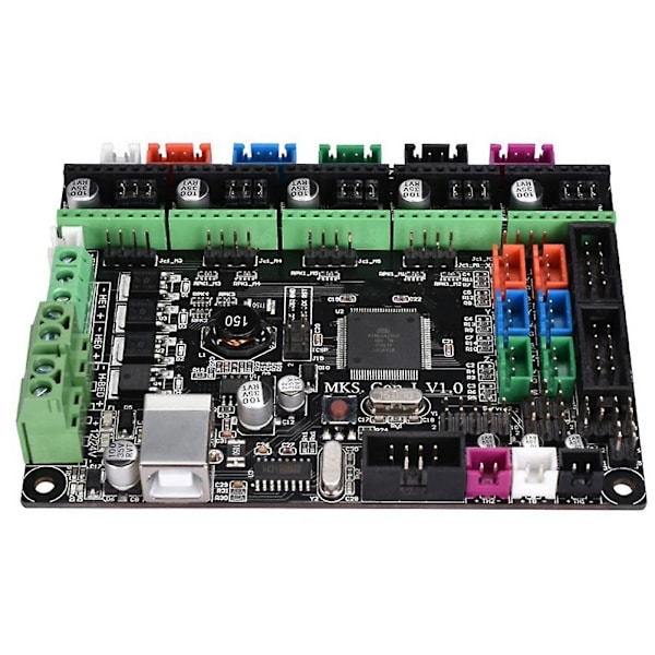 3d-skrivare moderkort Mks Gen-l V1.0 skrivarkontrollkort kompatibel med ramper Black
