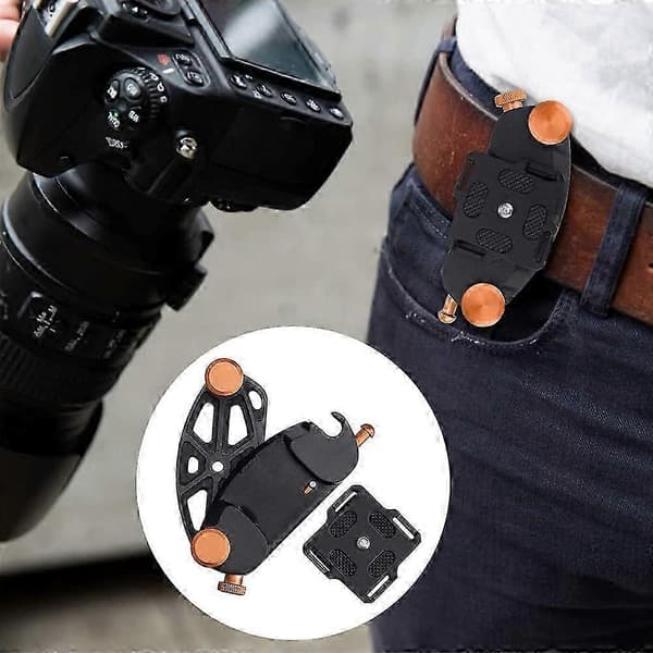 Kamerabælte Spænde Quick Release Kamerabælte DSLR Kameramontering (Orange)
