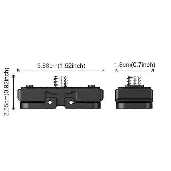 Til Insta360 X5 / X4 / X3 PULUZ Quick Release 1/4 tommer Foldbar Base